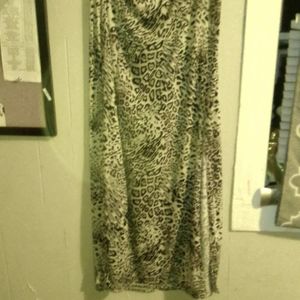 Leopard print skirt